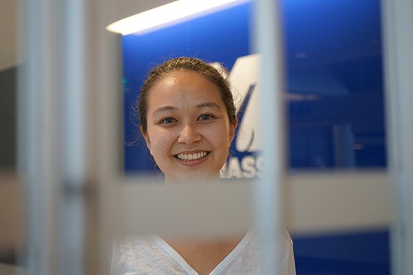 Jennifer Kawaguchi is earning her master's in security studies at UMass Lowell.
