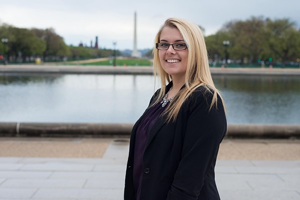 Sydney Rebello walked into a job at the US Marshals Service after an internship through UMass Lowell's partnership with The Washington Center for Internships and Academic Seminars