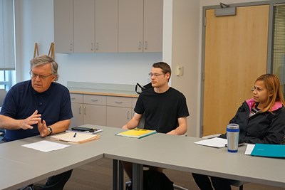 UML adjunct faculty member in criminal justice Ron Corbett helps students find internships for credit