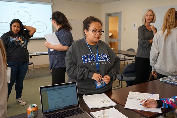 First-year UML student Michaela Wakefield changed her major from Political Science to English.