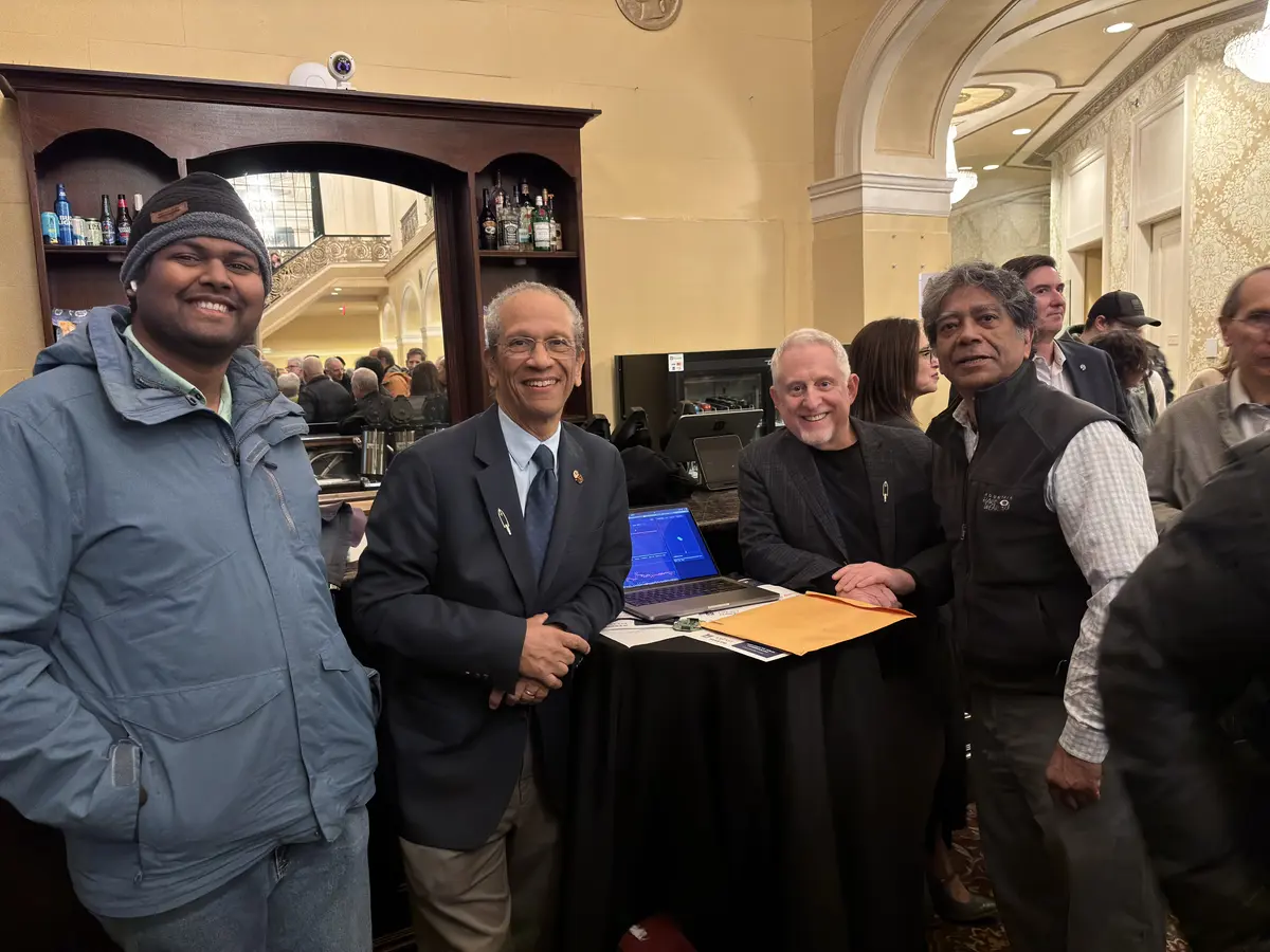 A group of Centennial celebrants are shown here are just some of the 700 local area folks who attended a Robert Goddard Centennial event on Sunday, March 22 at the Hanover Theater.