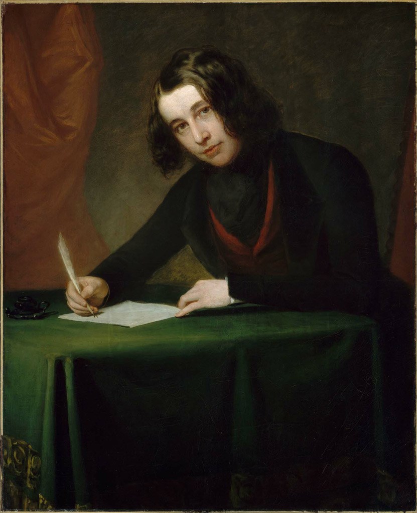 Portrait of Charles Dickens by Francis Alexander (1800-1880). Used per the James T. Fields Collection and the Museum of Fine Arts in Boston, Mass.