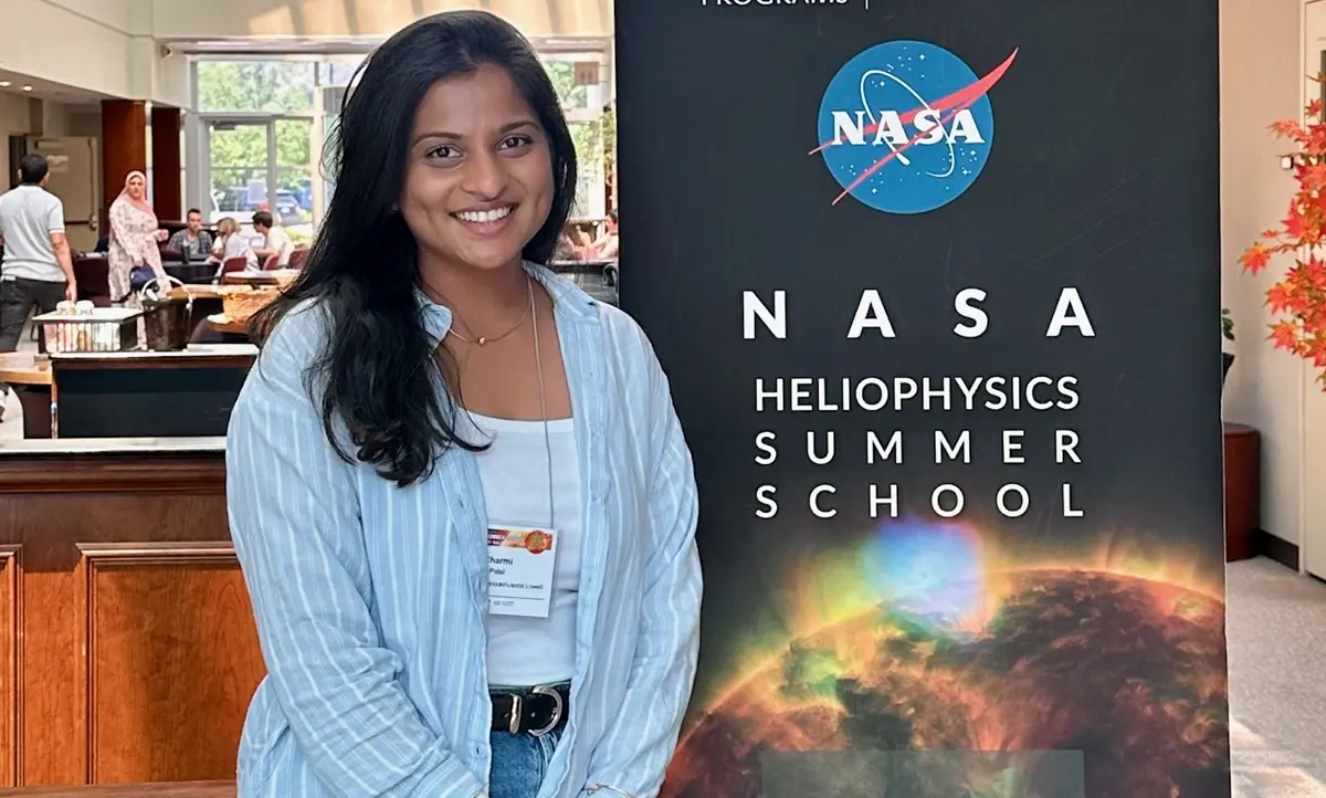 Graduate Student Charmi Patel attending the NASA Heliophysics Summer School.