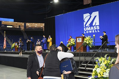 Commencement 2021 at UML for bachelor's and master's recipients