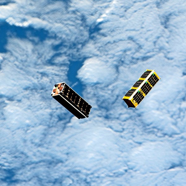 CubeSats satellites in orbit