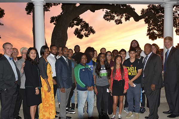 The DC-CAP Scholars attended a welcome reception and dinner at UMass Lowell's historic Allen House