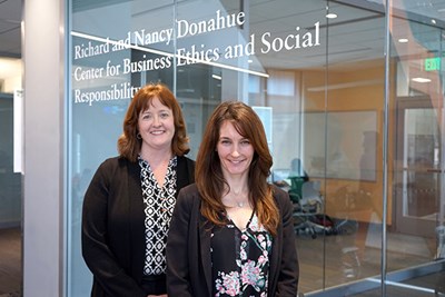Donahue Center co-directors Elissa Magnant and Erica Steckler 