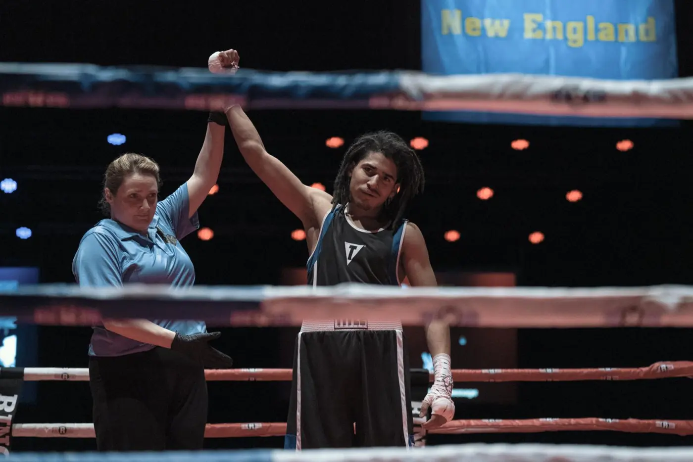 E'Armani Corporan Wins Boxing Match