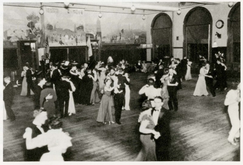 Students dance at the Easter formal in 1936