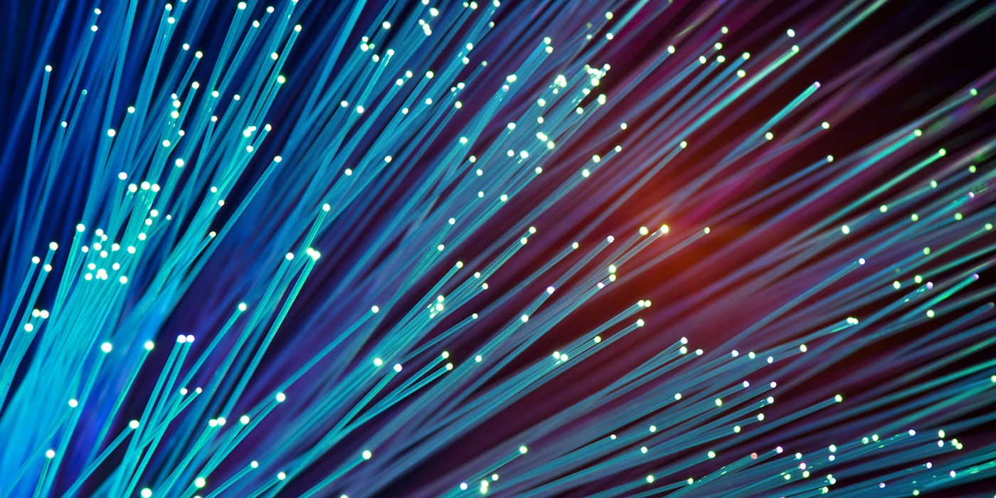 Stock image abstract illustration of lit up fiber optics.