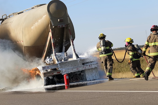 Studies show that firefighters are at an increased risk of developing multiple cancers, liver damage, immune suppression and endocrine disruption effects because of PFAS exposure while on the job.