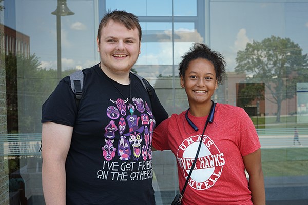 Incoming psychology majors Camden Hedrick and Jayla Josey have become best friends through First to Launch