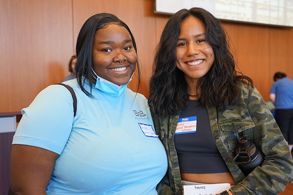 Kimberly Owens and Daisey Jacquez met through UML's First to Launch program for incoming first-generation college students
