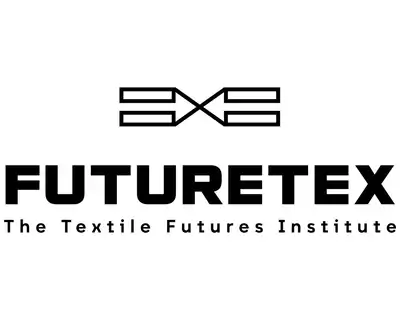 Word FUTURETEX, The Textiles Fututes Institute in black.