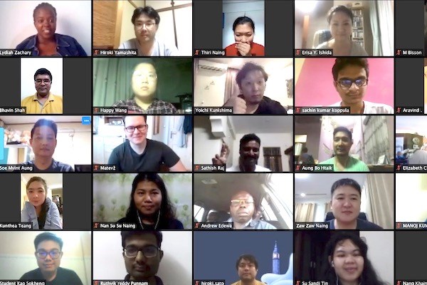 A screenshot of GE2 participants on Zoom