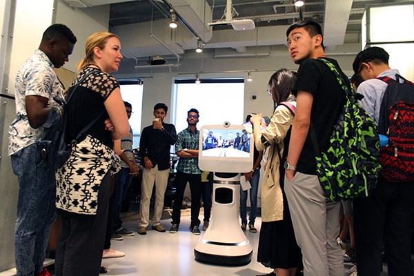 Global Exchange students visit iRobot's headquarters in Bedford