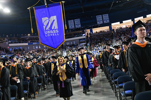Faculty march into Commencement