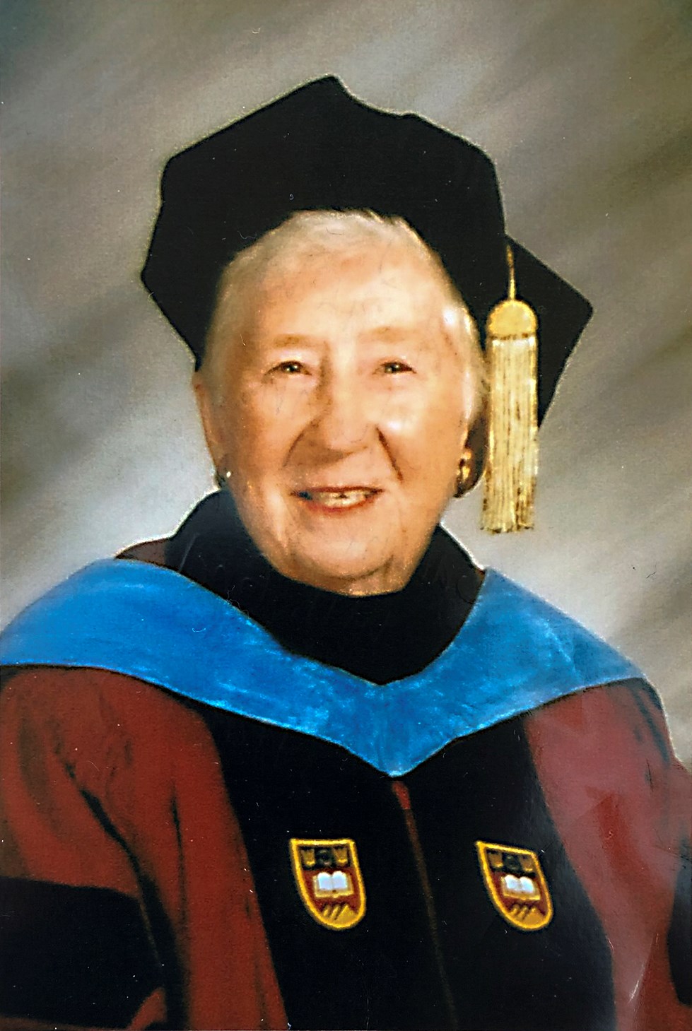 headshot of Gertrude Bailey in cap and gown