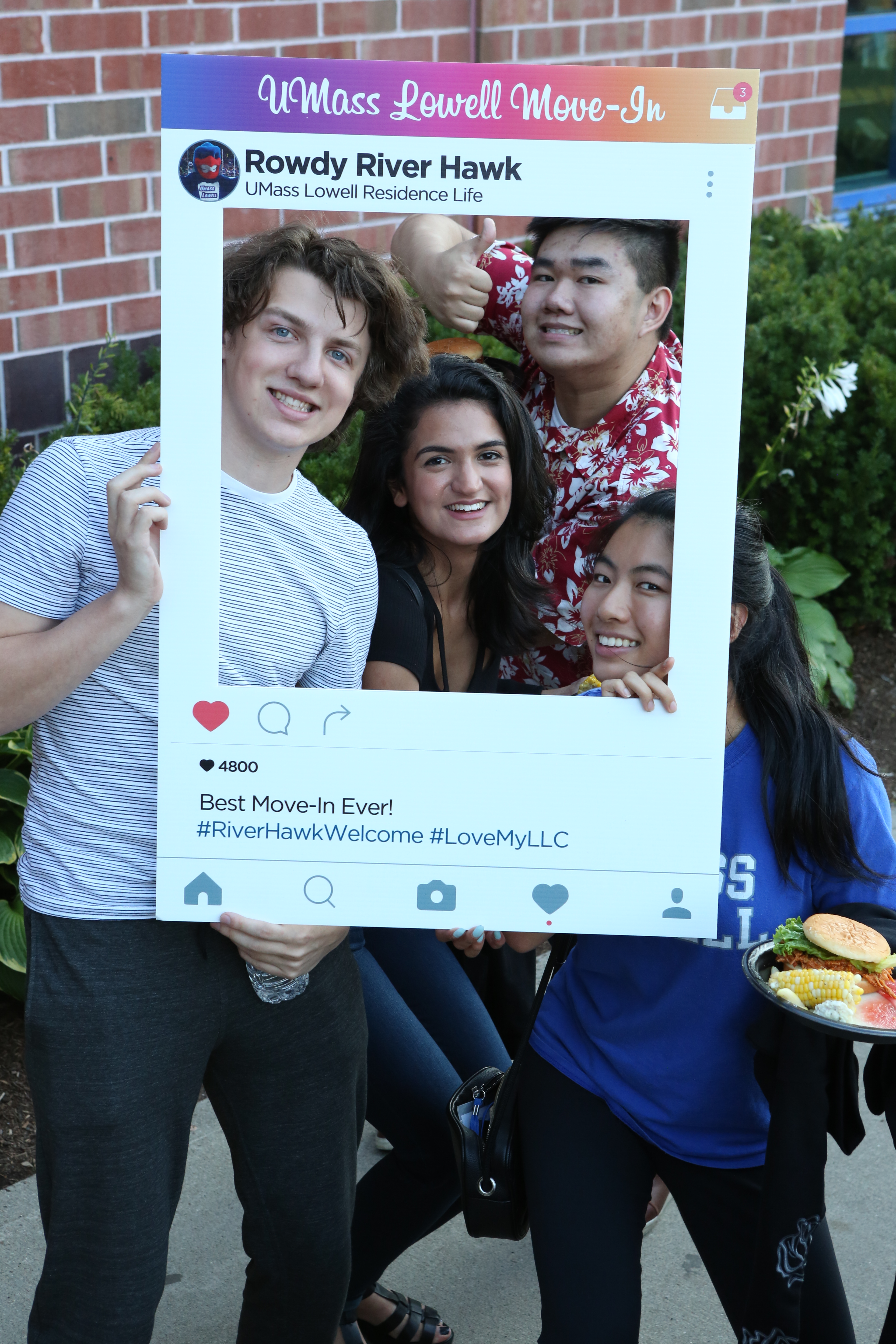 Group of Residents with Instagram Frame