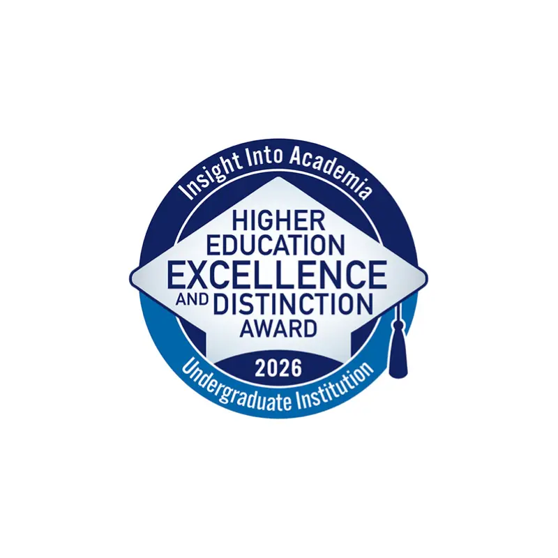 Insight Into Academia Higher Education Excellence and Distinction Award 2026 Undergraduate Institution logo.