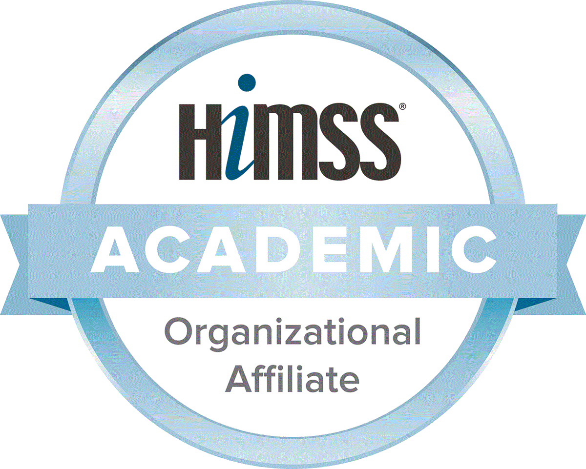 HIMSS Organizational Affiliation logo. The Organizational Affiliate programs are designed to help healthcare providers and academic organizations offer their staff and students all of the resources they need to succeed at their jobs and in the industry.