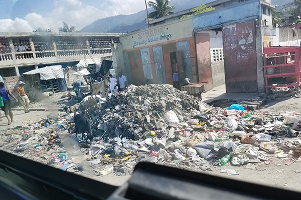 Piles of rubble and trash are everywhere in Haiti, which has little sanitation infrastructure