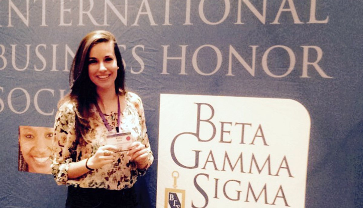 Abigail Hans at Beta Gamma Sigma Leadership Summit