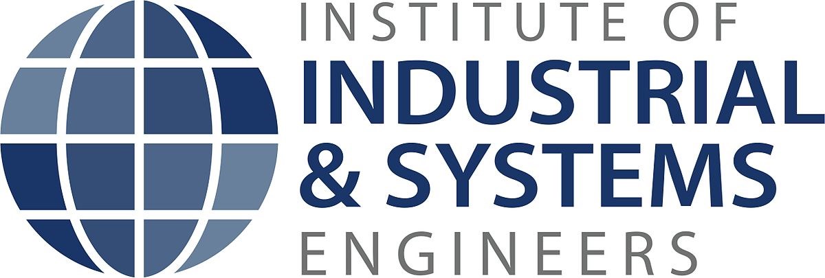 Logo for The Institute of Industrial and Systems Engineers (IISE), the world's largest professional society dedicated solely to the support of the profession, is an international, nonprofit association that provides leadership for the application, education, training, research, and development of industrial and systems engineering.