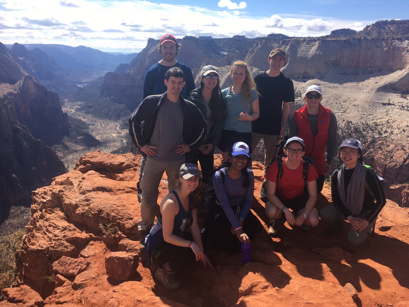 Students posing on Grand Canyon Outdoor Adventure trip.
