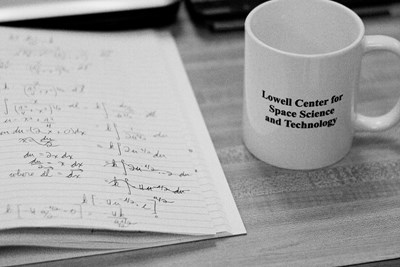 Lowell Center for Space Science and Technology mug and notebook