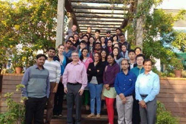 global entrepreneurs pose in India
