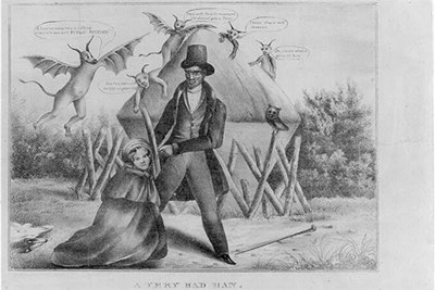 An image depicting the murder of mill girl Sarah Cornell