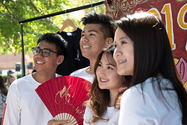 Members of the Vietnamese Student Association is one of several international student clubs at UMass Lowell