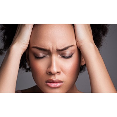 A dark skinned woman holding her head. JOB STRESS 101 Job stressors refer to aspects of job design, organizational practices, or the physical or social environment that can negatively impact health.