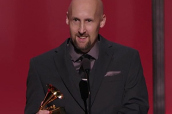 SRT alum Joel Plante with his Grammy Award