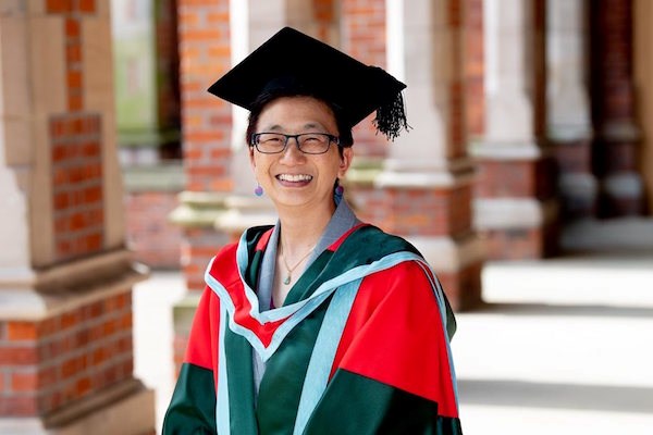 Julie Chen receives an honorary degree at Queen's University Belfast