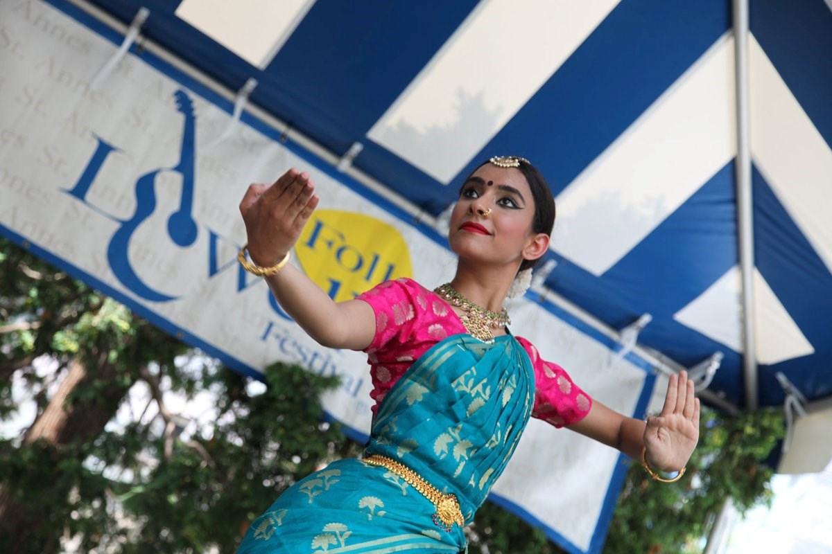 Asian dancer at Lowell Folk Festival
