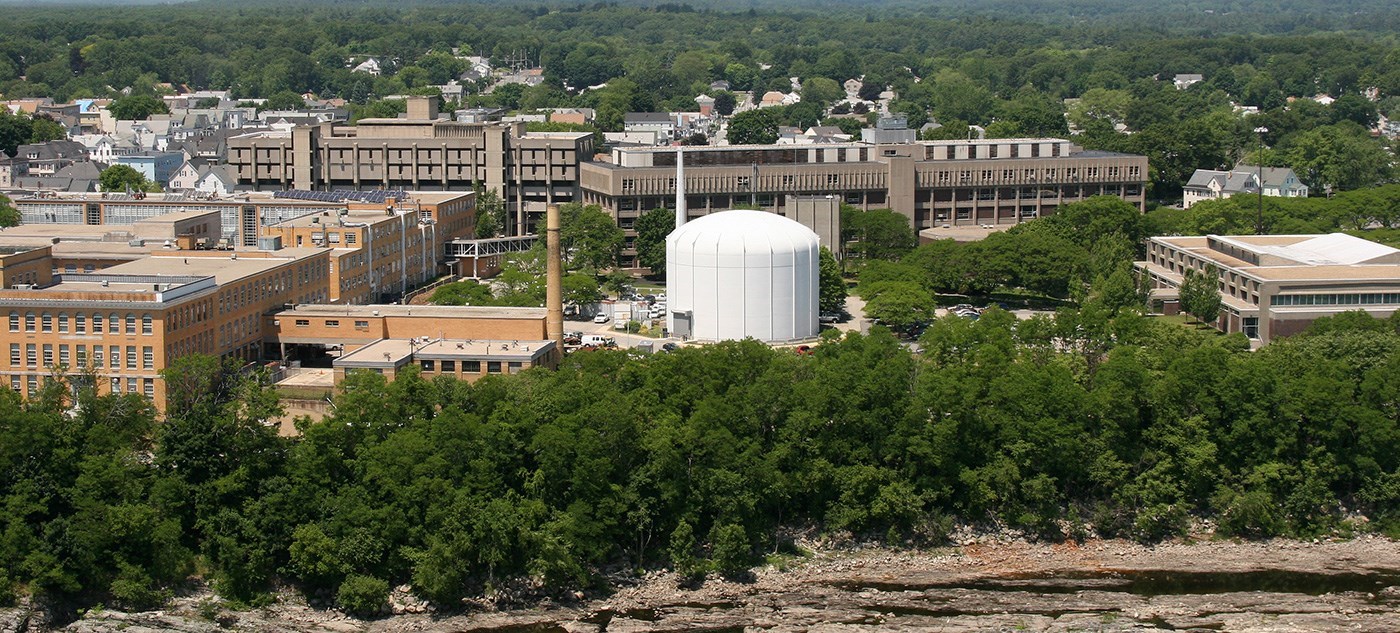 A birdseye view of the Nuclear Reactor on North Campus