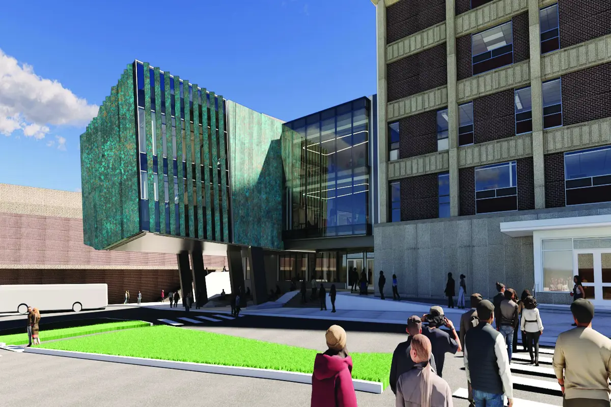 Artist rendering of renovations at Olney Hall