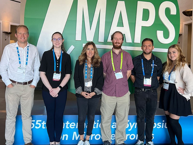 Yuri Piro, Adria Kajenski, Andrew Luce, Chris Areias and Emily Lamport attended 55th International Symposium on Microelectronics (iMAPS) in Boston