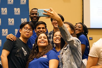 Pair-Up Program students pose for a selfie