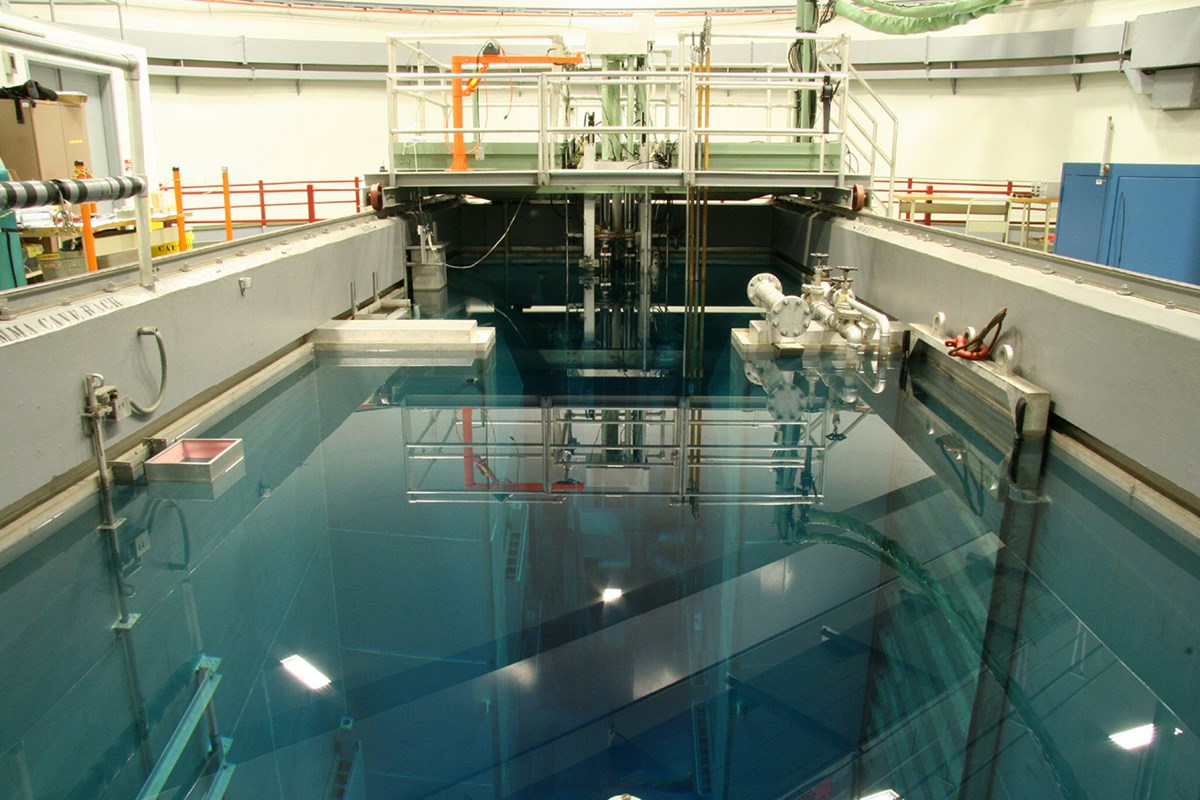 Image of the reactor pool. The Radiological Sciences Program at the University of Massachusetts Lowell offers a Bachelor of Science degree in Physics (Radiological Health Physics option), a Master of Science degree in Radiological Sciences and Protection, and a Doctor of Philosophy degree in Physics (Radiological Sciences option). 