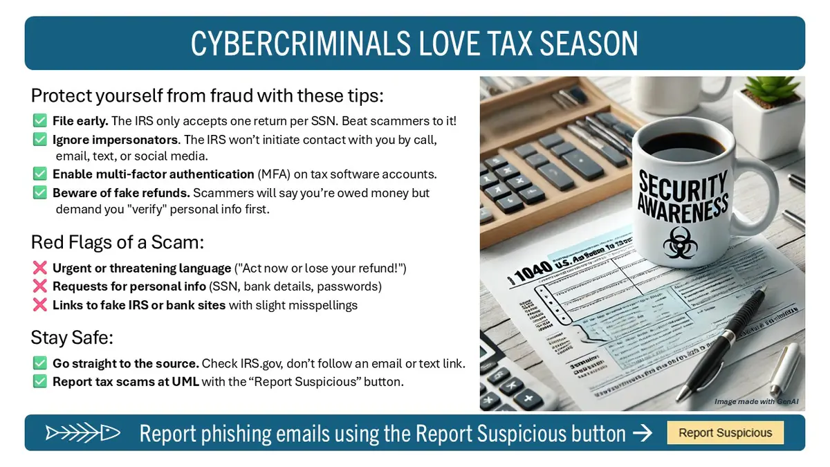 Residence Halls - Tax Scams slide info