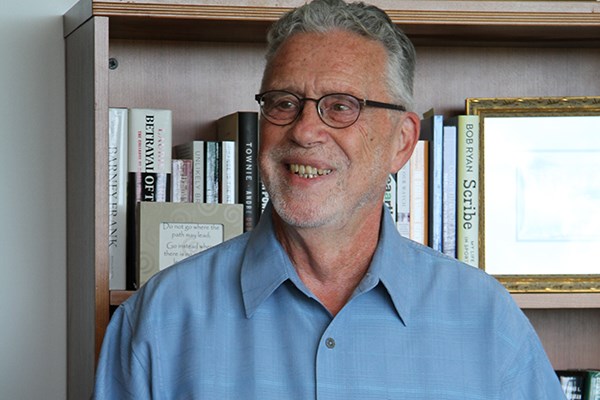 History Prof. Robert Forrant gets the news that he's the 2016 University Professor.