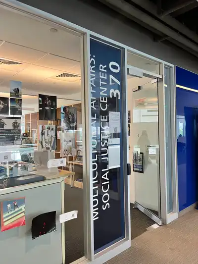 Door of Multicultural Affairs Social Justice Center.