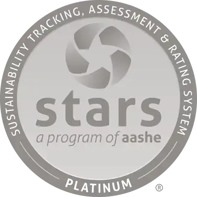 Association for the Advancement of Sustainability in Higher Education (AASHE) Sustainability Tracking, Assessment and Rating System (STARS) Platinum Award