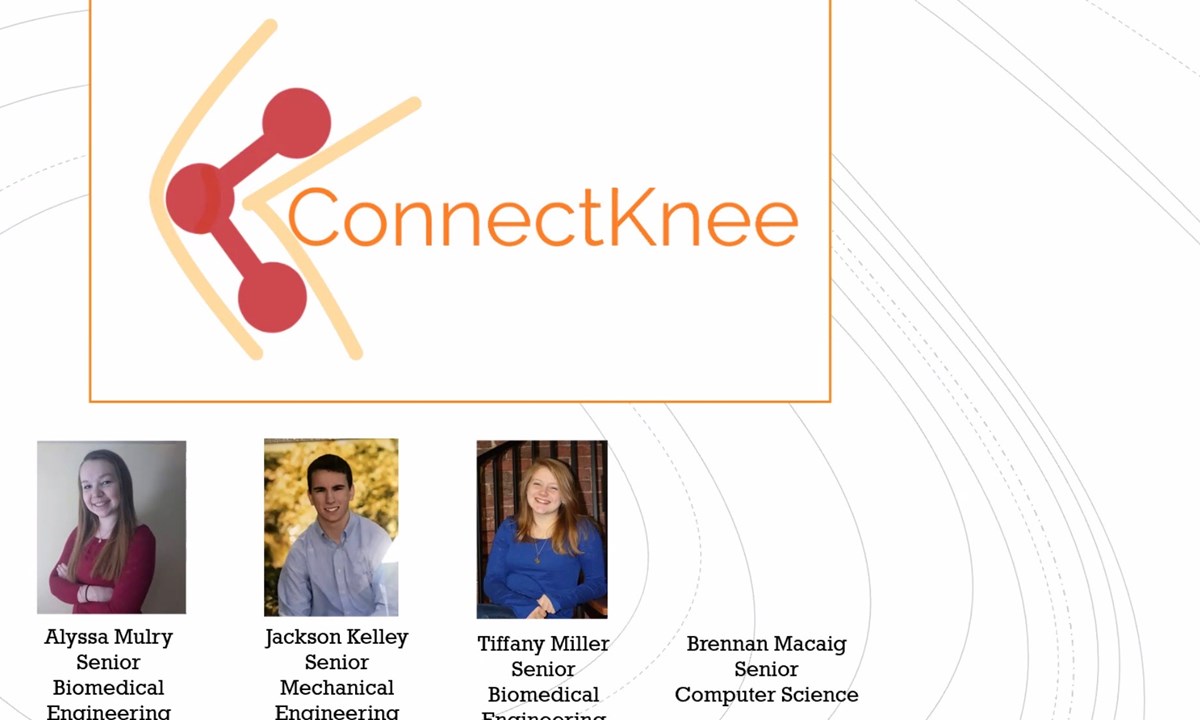 The ConnectKnee team topped a field of 17 to take home top honors at the recent DifferenceMaker/Francis College of Engineering competition.