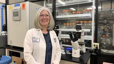 Shannon Kelleher in lab
