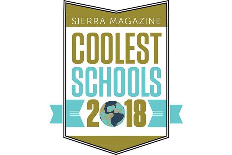 Sierra magazine’s 12th annual Cool Schools ranking of North America’s greenest colleges and universities (2018) logo.