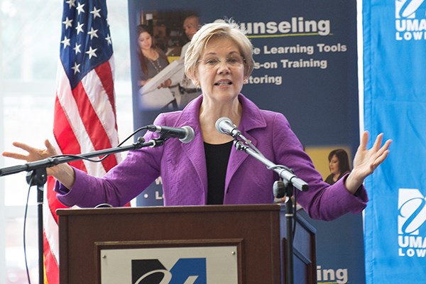 Sen. Elizabeth Warren speaks at Business Matchmaker event